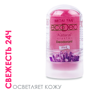 Дезодорант-кристалл EcoDeo стик с Мангостином , 60 г