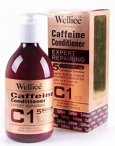 Восстанавливающий бальзам для волос «Кофеин» Wellice, 500 мл
